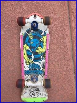 Vintage Skateboard 80's Santa Cruz Rob Roskopp 3 Bones Powell Peralta