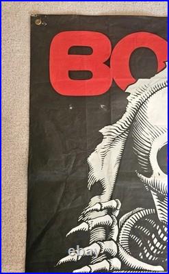Vintage Skateboard Banner Powell Bones Ripper 1984 OG Skate Shop Poster 36 x 36