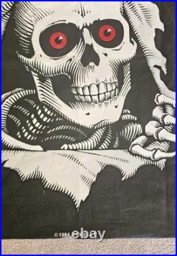Vintage Skateboard Banner Powell Bones Ripper 1984 OG Skate Shop Poster 36 x 36