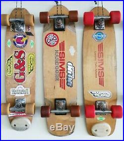 Vintage Skateboard Collection 18 Complete Powell Dogtown Sims Caster G&S