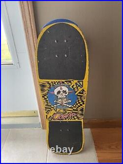 Vintage Skateboard Dead Down Skull Crossbones 80s 90s