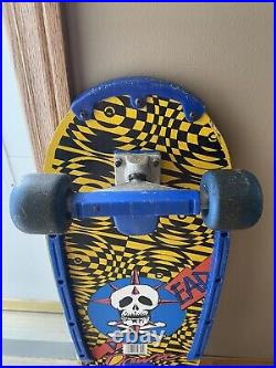 Vintage Skateboard Dead Down Skull Crossbones 80s 90s