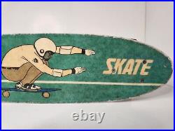 Vintage Skateboard Fiberglass 1970s Bahne Hobie Flexdex MCM Psychedelic Original
