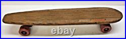 Vintage Skateboard Fleetwing Side Surf Oak Wood Traction Action Composite Wheels