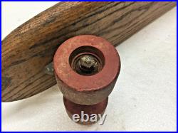 Vintage Skateboard Fleetwing Side Surf Oak Wood Traction Action Composite Wheels