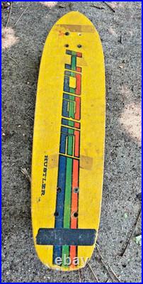 Vintage Skateboard Hobie Hustler from 1975 Power Paw loose ball wheels
