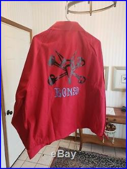 Vintage Skateboard Jacket NOS Powell Peralta Un Vato Mens XL Red 80s Old School