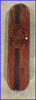Vintage Skateboard Jr Bun Buster By Cooley 1960 Red And Black Metal Wheels