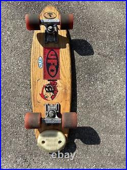 Vintage Skateboard Makaha 3 Magnum Wooden Skate 1960's Rare 25 Fat Cats