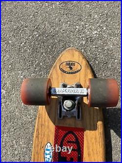 Vintage Skateboard Makaha 3 Magnum Wooden Skate 1960's Rare 25 Fat Cats