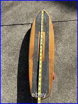 Vintage Skateboard Makaha 3 Magnum Wooden Skateboard 1960's Rare 25 Fat Cats