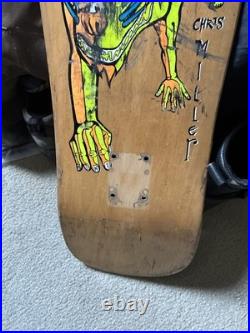 Vintage Skateboard Mini Model Schmitt Stix Chris Miller 29 3/4 x 9 1/8