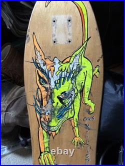 Vintage Skateboard Mini Model Schmitt Stix Chris Miller 29 3/4 x 9 1/8