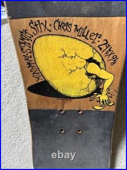 Vintage Skateboard Mini Model Schmitt Stix Chris Miller 29 3/4 x 9 1/8