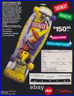 Vintage Skateboard NASH Totally Rad 1986. Rare