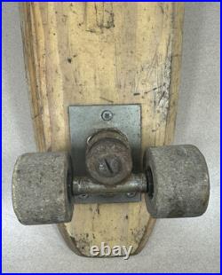 Vintage Skateboard Nash Goofy 1960s Foot Wooden #7 RARE Sidewalk Surfboard 21.5