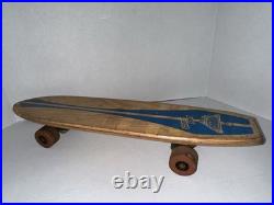 Vintage Skateboard Nash Goofy 1960s Foot Wooden #7 RARE Sidewalk Surfboard 21.5