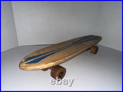 Vintage Skateboard Nash Goofy 1960s Foot Wooden #7 RARE Sidewalk Surfboard 21.5