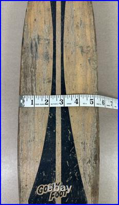 Vintage Skateboard Nash Goofy 1960s Foot Wooden #7 RARE Sidewalk Surfboard 21.5