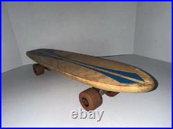 Vintage Skateboard Nash Goofy 1960s Foot Wooden #7 RARE Sidewalk Surfboard 21.5
