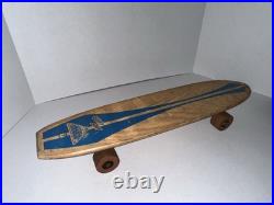Vintage Skateboard Nash Goofy 1960s Foot Wooden #7 RARE Sidewalk Surfboard 21.5