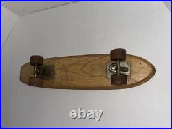 Vintage Skateboard Nash Goofy 1960s Foot Wooden #7 RARE Sidewalk Surfboard 21.5