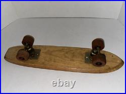 Vintage Skateboard Nash Goofy 1960s Foot Wooden #7 RARE Sidewalk Surfboard 21.5