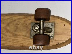 Vintage Skateboard Nash Goofy 1960s Foot Wooden #7 RARE Sidewalk Surfboard 21.5