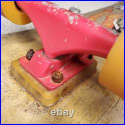 Vintage Skateboard Push Skate Shop With Pink Bullet Trucks & OJ III / OJ 3 Wheels