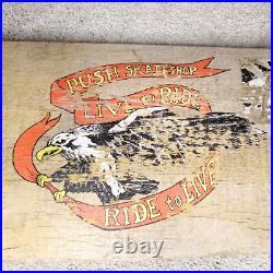 Vintage Skateboard Push Skate Shop With Pink Bullet Trucks & OJ III / OJ 3 Wheels
