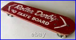 Vintage Skateboard Roller Derby #10 1960's Very Rare