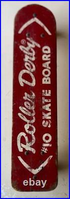 Vintage Skateboard Roller Derby #10 1960's Very Rare