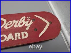 Vintage Skateboard Roller Derby #10 Metal Wheels All Original 19 Very Neat