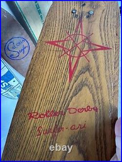 Vintage Skateboard Roller Derby Surf-Ari 1960's Rare