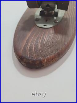 Vintage Skateboard With Metal Wheels Unbranded 1960s 25.75 White Stripe