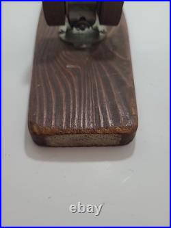 Vintage Skateboard With Metal Wheels Unbranded 1960s 25.75 White Stripe