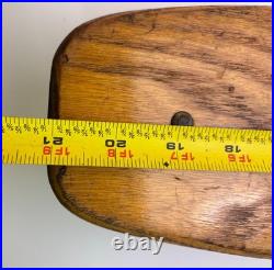 Vintage Skateboard Wooden TIGER 150 1960s Longboard Pintail Metal Wheels RARE