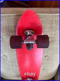 Vintage Skateboard X-CALIBER Fiberglass, Truck withOG Risers, Racing Slicks