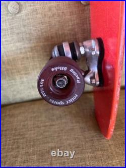 Vintage Skateboard X-CALIBER Fiberglass, Truck withOG Risers, Racing Slicks