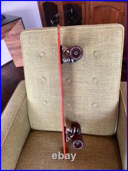 Vintage Skateboard X-CALIBER Fiberglass, Truck withOG Risers, Racing Slicks