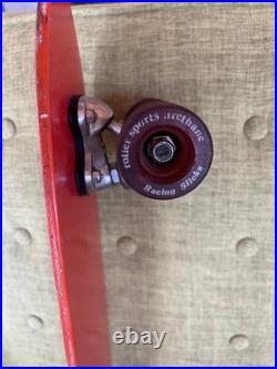 Vintage Skateboard X-CALIBER Fiberglass, Truck withOG Risers, Racing Slicks