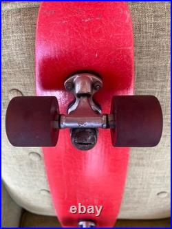 Vintage Skateboard X-CALIBER Fiberglass, Truck withOG Risers, Racing Slicks