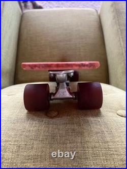 Vintage Skateboard X-CALIBER Fiberglass, Truck withOG Risers, Racing Slicks