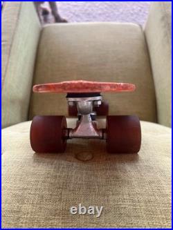 Vintage Skateboard X-CALIBER Fiberglass, Truck withOG Risers, Racing Slicks
