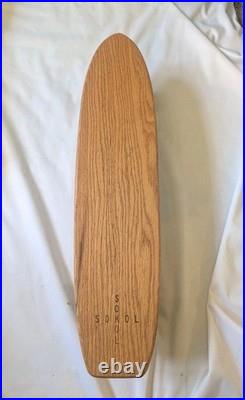 Vintage Sokol Skateboard Wood Deck Clay Wheels Nice