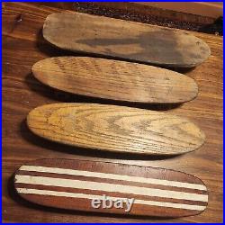Vintage Super Surfer Skateboard Lot Of 4 Clay Wheels