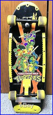 Vintage Teenage Mutant Ninja Turtles Michelangelo Skate Board 1989 Rare Graphic