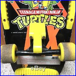 Vintage Teenage Mutant Ninja Turtles Michelangelo Skate Board 1989 Rare Graphic