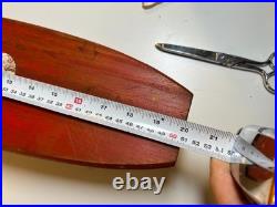 Vintage Tenderfoot Sidewalk Surf Wooden Skateboard Metal Wheels Fort Worth TEXAS