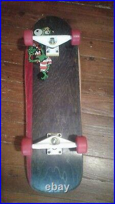 Vintage Toxic complete skateboard with NOS Tracker Aggros & Powell Street Bones
